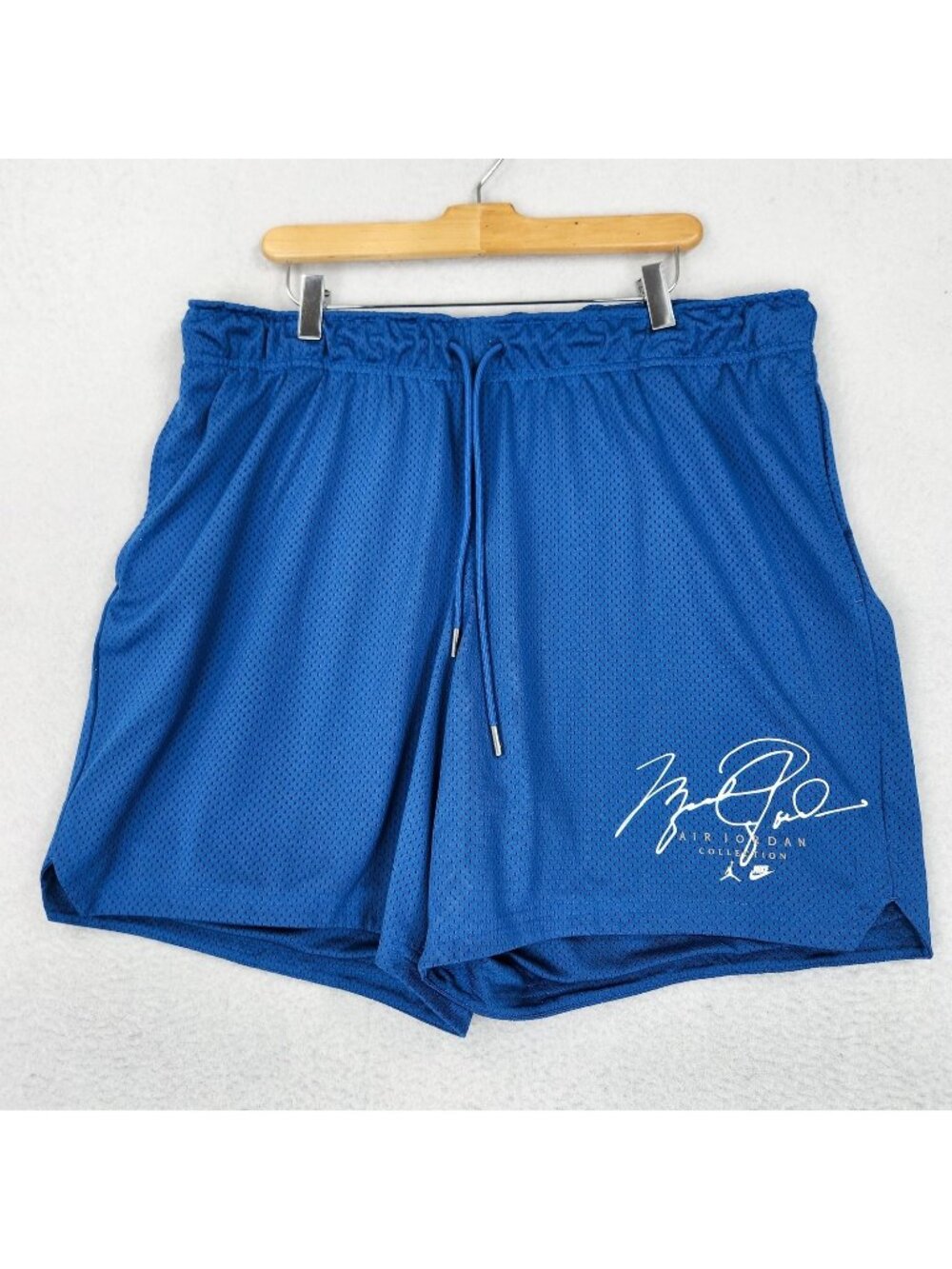 Jordan Shorts Mens XL Blue Mesh 7 Inch Air Jordan Jumpman Nike Flight Basketball